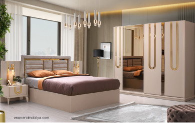 Çağla Sürgülü Mdf Yatak Odası