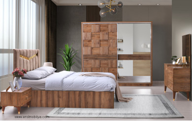 Efe Sürgülü Mdf Yatak Odası