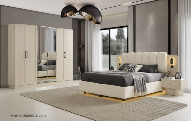 Heybeli Mdf Yatak Odası