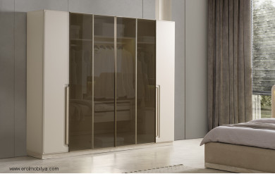 Aksu 6 Kapılı Gardırop Mdf