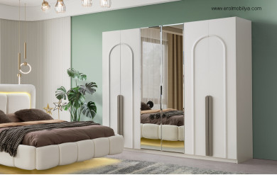 Asil 6 Kapılı Mdf Gardırop