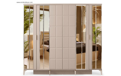 Berlin 6 Kapılı Mdf Gardırop