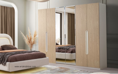 Çamlıca 6 Kapılı Mdf Gardırop