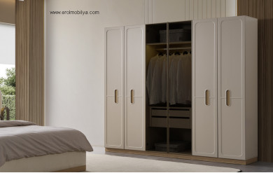 Fiyona 6 Kapılı Gardırop Mdf