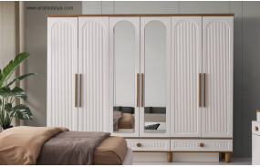 Irmak 6 Kapılı Mdf Gardırop