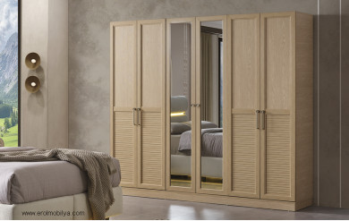 Lupin 6 Kapılı Gardırop Mdf