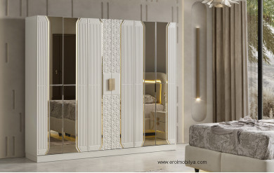 Merlin 6 Kapılı Gardırop Mdf