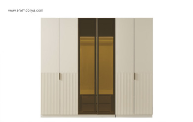 Roza 6 Kapılı Gardırop Mdf