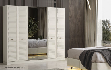 Şile 6 Kapılı Gardırop Mdf