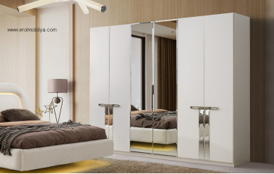 Som 6 Kapılı Mdf Gardırop