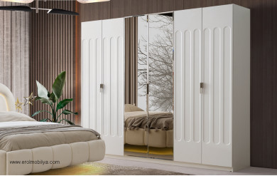 Sultan 6 Kapılı Mdf Gardırop